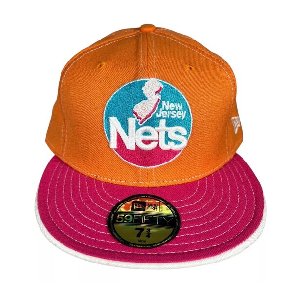 59Fifty New Era New Jersey Nets Hardwood Classics NBA Basketball Hat Size 7 3/4 - Picture 1 of 16